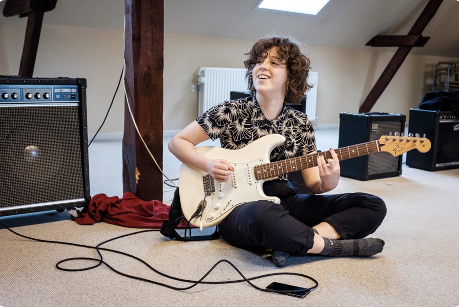 Playing Guitar